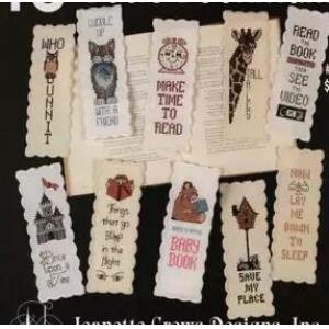 10pcs of book markers cotton cross stitch DIY book markers