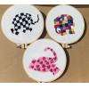 Pre-printed cotton embroidery kits,easy for starter embroidery kits, the Elephant patchwork embroidery kits for starts